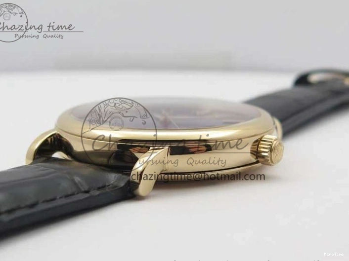 MIROTIME 0319 MoistureWicking Portofino Automatic RG IW356522 FKF 1:1 Best Edition Blue Dial on Black Croco Strap A 7109